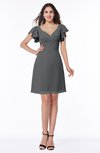 ColsBM Paola Plain A-line Short Sleeve Short Ruffles Bridesmaid Dresses