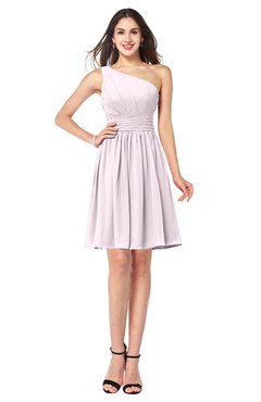 ColsBM Kiara Blush Modern A-line Asymmetric Neckline Sleeveless Half Backless Ruching Plus Size Bridesmaid Dresses