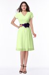 ColsBM Margot Butterfly Classic V-neck Short Sleeve Chiffon Knee Length Bridesmaid Dresses