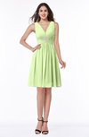 ColsBM Haley Butterfly Modern Fit-n-Flare Sleeveless Zip up Chiffon Knee Length Prom Dresses