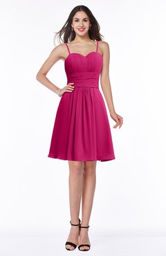 ColsBM Milana Beetroot Purple Glamorous Sweetheart Half Backless Chiffon Pick up Bridesmaid Dresses