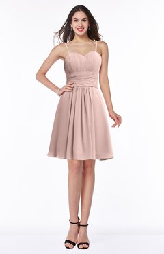 ColsBM Milana Dusty Rose Glamorous Sweetheart Half Backless Chiffon Pick up Bridesmaid Dresses