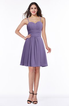 ColsBM Milana Lilac Glamorous Sweetheart Half Backless Chiffon Pick up Bridesmaid Dresses
