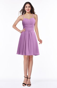 ColsBM Milana Orchid Glamorous Sweetheart Half Backless Chiffon Pick up Bridesmaid Dresses
