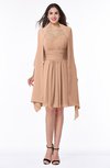 ColsBM Mila Almost Apricot Modest Fit-n-Flare Sweetheart Sleeveless Half Backless Chiffon Mother of the Bride Dresses