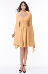 ColsBM Mila Apricot Modest Fit-n-Flare Sweetheart Sleeveless Half Backless Chiffon Mother of the Bride Dresses