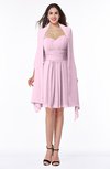ColsBM Mila Baby Pink Modest Fit-n-Flare Sweetheart Sleeveless Half Backless Chiffon Mother of the Bride Dresses