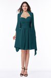 ColsBM Mila Blue Green Modest Fit-n-Flare Sweetheart Sleeveless Half Backless Chiffon Mother of the Bride Dresses