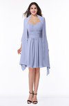 ColsBM Mila Blue Heron Modest Fit-n-Flare Sweetheart Sleeveless Half Backless Chiffon Mother of the Bride Dresses
