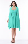ColsBM Mila Blue Turquoise Modest Fit-n-Flare Sweetheart Sleeveless Half Backless Chiffon Mother of the Bride Dresses