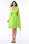 ColsBM Mila Bright Green Modest Fit-n-Flare Sweetheart Sleeveless Half Backless Chiffon Mother of the Bride Dresses
