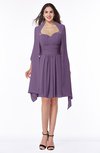ColsBM Mila Eggplant Modest Fit-n-Flare Sweetheart Sleeveless Half Backless Chiffon Mother of the Bride Dresses