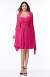 ColsBM Mila Fuschia Modest Fit-n-Flare Sweetheart Sleeveless Half Backless Chiffon Mother of the Bride Dresses