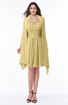 ColsBM Mila Gold Modest Fit-n-Flare Sweetheart Sleeveless Half Backless Chiffon Mother of the Bride Dresses
