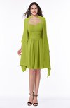 ColsBM Mila Green Oasis Modest Fit-n-Flare Sweetheart Sleeveless Half Backless Chiffon Mother of the Bride Dresses