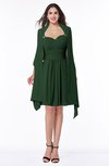 ColsBM Mila Hunter Green Modest Fit-n-Flare Sweetheart Sleeveless Half Backless Chiffon Mother of the Bride Dresses
