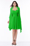 ColsBM Mila Jasmine Green Modest Fit-n-Flare Sweetheart Sleeveless Half Backless Chiffon Mother of the Bride Dresses