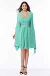 ColsBM Mila Mint Green Modest Fit-n-Flare Sweetheart Sleeveless Half Backless Chiffon Mother of the Bride Dresses