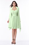 ColsBM Mila Pale Green Modest Fit-n-Flare Sweetheart Sleeveless Half Backless Chiffon Mother of the Bride Dresses