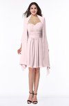 ColsBM Mila Petal Pink Modest Fit-n-Flare Sweetheart Sleeveless Half Backless Chiffon Mother of the Bride Dresses