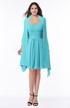 ColsBM Mila Turquoise Modest Fit-n-Flare Sweetheart Sleeveless Half Backless Chiffon Mother of the Bride Dresses