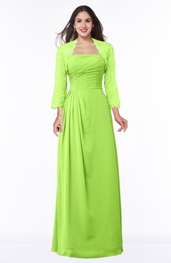 ColsBM Camila Bright Green Modest Strapless Zip up Floor Length Lace Mother of the Bride Dresses