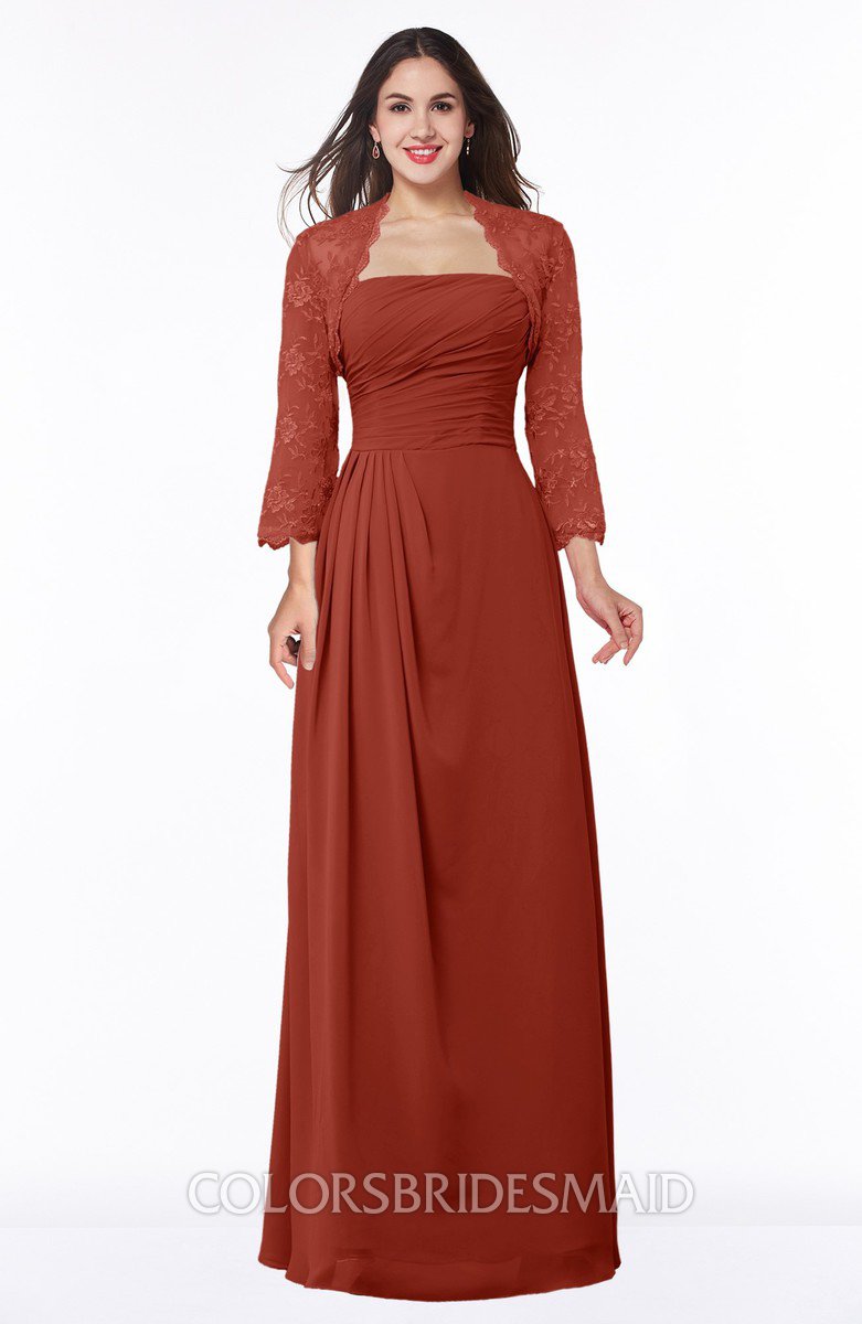 rust mother of the bride dresses