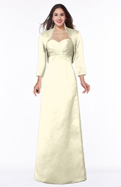ColsBM Erica Bleached Sand Traditional Criss-cross Straps Satin Floor Length Pick up Mother of the Bride Dresses