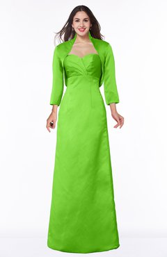 ColsBM Erica Classic Green Traditional Criss-cross Straps Satin Floor Length Pick up Mother of the Bride Dresses