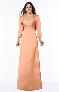 ColsBM Erica Salmon Traditional Criss-cross Straps Satin Floor Length Pick up Mother of the Bride Dresses