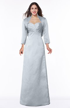 ColsBM Erica Silver Traditional Criss-cross Straps Satin Floor Length Pick up Mother of the Bride Dresses