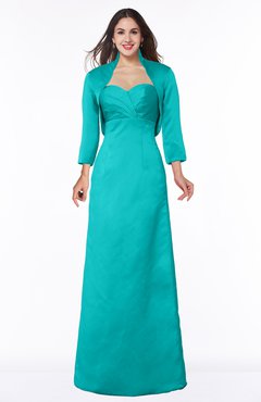 ColsBM Erica Viridian Green Traditional Criss-cross Straps Satin Floor Length Pick up Mother of the Bride Dresses