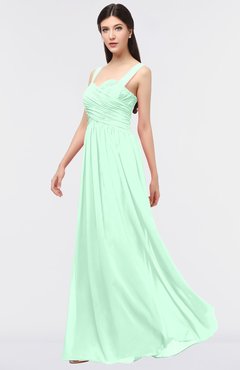 ColsBM Barbara Honeydew Glamorous A-line Sleeveless Zip up Ruching Bridesmaid Dresses