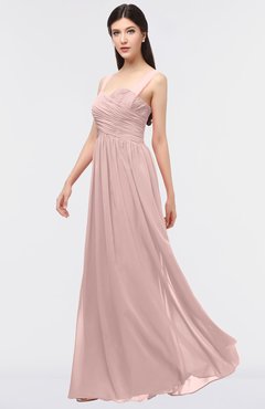 ColsBM Barbara Nectar Pink Glamorous A-line Sleeveless Zip up Ruching Bridesmaid Dresses