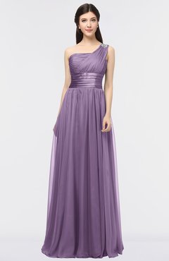 ColsBM Lyra Eggplant Mature Asymmetric Neckline Zip up Floor Length Appliques Bridesmaid Dresses