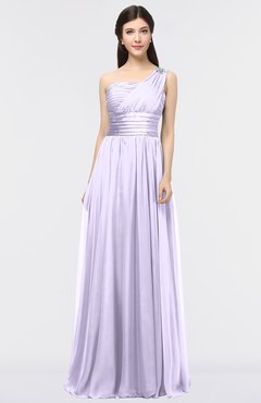 ColsBM Lyra Light Purple Mature Asymmetric Neckline Zip up Floor Length Appliques Bridesmaid Dresses