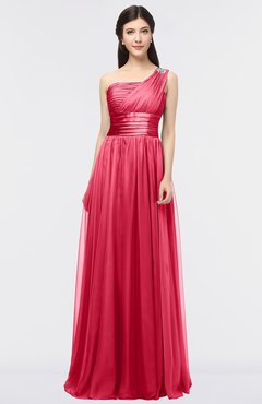 ColsBM Lyra Lollipop Mature Asymmetric Neckline Zip up Floor Length Appliques Bridesmaid Dresses