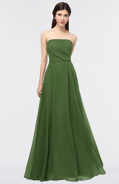 ColsBM Marlee Garden Green Modest A-line Sleeveless Zip up Floor Length Plainness Bridesmaid Dresses