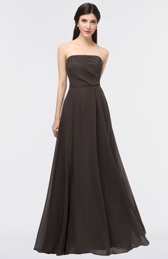 ColsBM Marlee Java Modest A-line Sleeveless Zip up Floor Length Plainness Bridesmaid Dresses