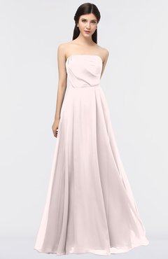 ColsBM Marlee Light Pink Modest A-line Sleeveless Zip up Floor Length Plainness Bridesmaid Dresses