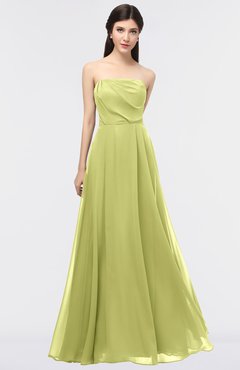ColsBM Marlee Linden Green Modest A-line Sleeveless Zip up Floor Length Plainness Bridesmaid Dresses