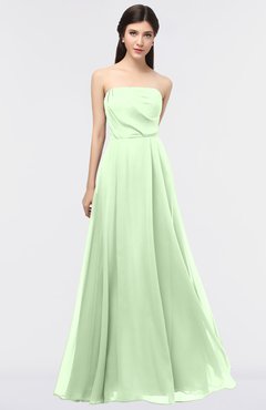 ColsBM Marlee Pale Green Modest A-line Sleeveless Zip up Floor Length Plainness Bridesmaid Dresses