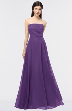 ColsBM Marlee Pansy Modest A-line Sleeveless Zip up Floor Length Plainness Bridesmaid Dresses