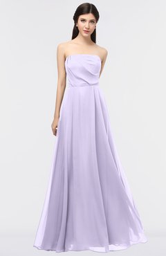 ColsBM Marlee Pastel Lilac Modest A-line Sleeveless Zip up Floor Length Plainness Bridesmaid Dresses