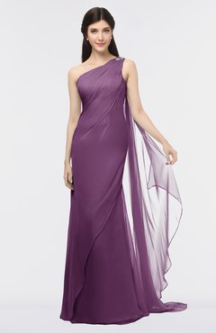 ColsBM Helena Dahlia Elegant Asymmetric Neckline Sleeveless Zip up Floor Length Bridesmaid Dresses
