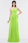 ColsBM Abril Bright Green Classic Spaghetti Sleeveless Zip up Floor Length Appliques Bridesmaid Dresses