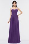 ColsBM Abril Dark Purple Classic Spaghetti Sleeveless Zip up Floor Length Appliques Bridesmaid Dresses