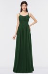 ColsBM Abril Hunter Green Classic Spaghetti Sleeveless Zip up Floor Length Appliques Bridesmaid Dresses