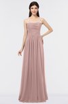 ColsBM Abril Nectar Pink Classic Spaghetti Sleeveless Zip up Floor Length Appliques Bridesmaid Dresses