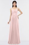 ColsBM Abril Pastel Pink Classic Spaghetti Sleeveless Zip up Floor Length Appliques Bridesmaid Dresses